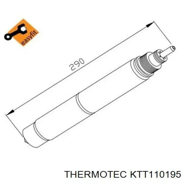 Радіатор кондиціонера KTT110195 Thermotec