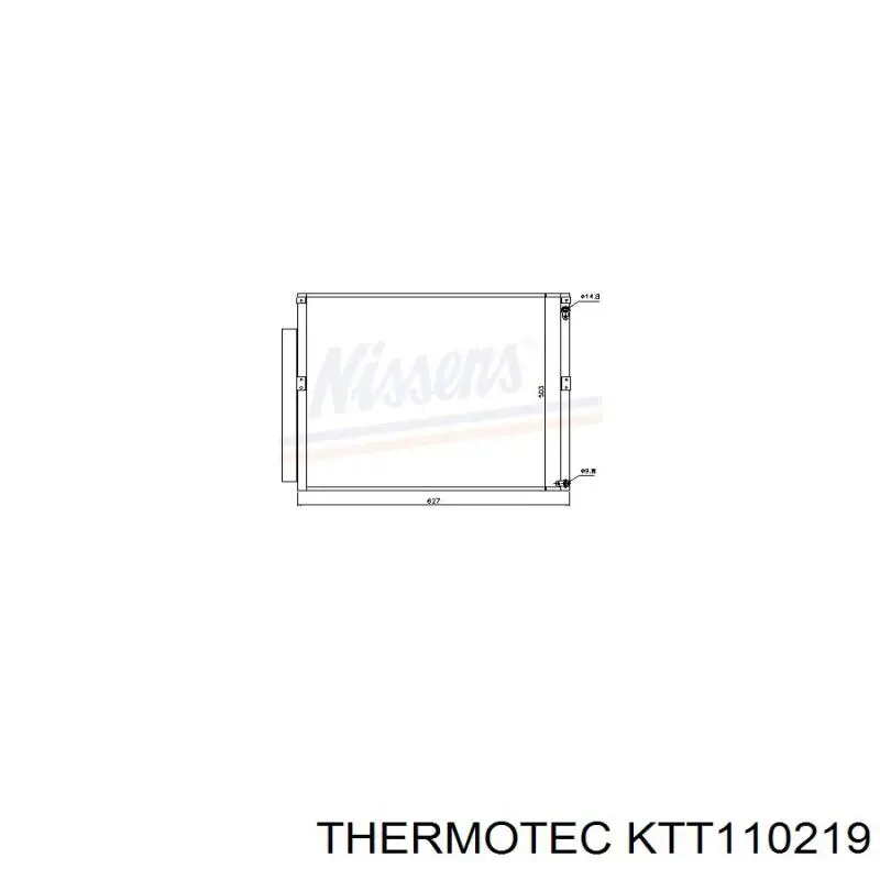 Радіатор кондиціонера KTT110219 Thermotec