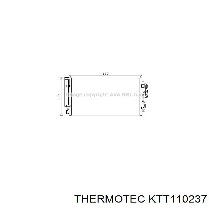 Купити KTT110237 Thermotec Радіатор системи охолодження кондиціонера