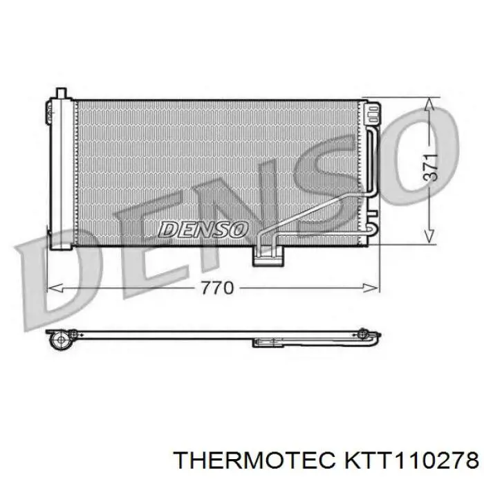 Радіатор кондиціонера KTT110278 Thermotec