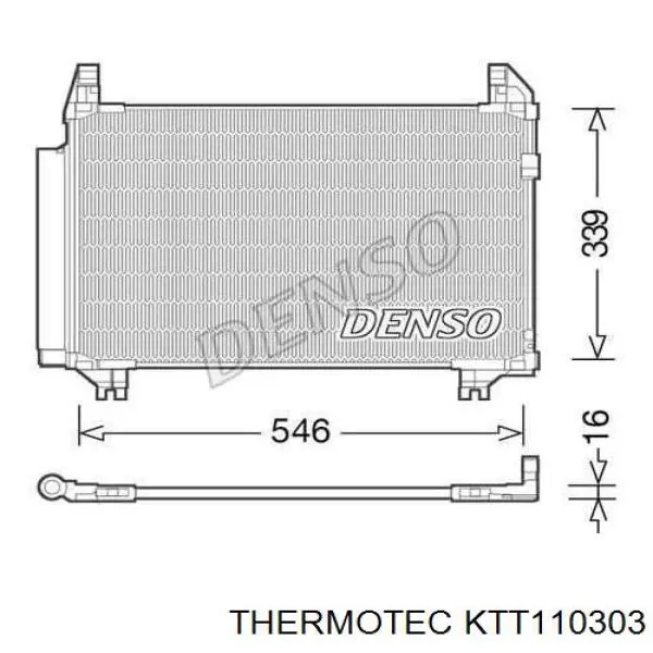 Радіатор кондиціонера KTT110303 Thermotec