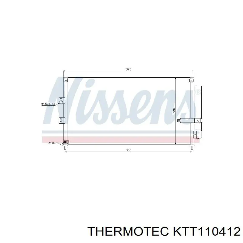 Купити KTT110412 Thermotec Радіатор системи охолодження кондиціонера