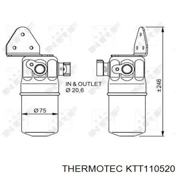 KTT110520 Thermotec Конденсатор