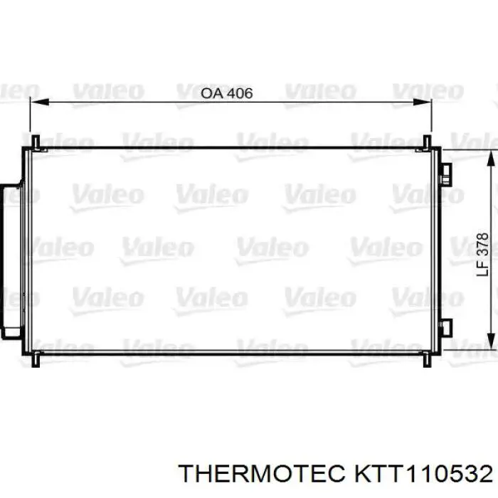 Конденсатор кондиціонера Thermotec KTT110532 ціна, від 82.99 USD