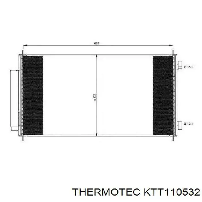 Радіатор кондиціонера KTT110532 Thermotec