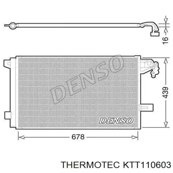 Радіатор кондиціонера KTT110603 Thermotec