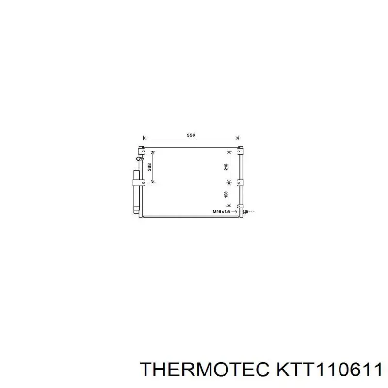 Радіатор охолодження кондиціонера Koyorad CD010257M0A