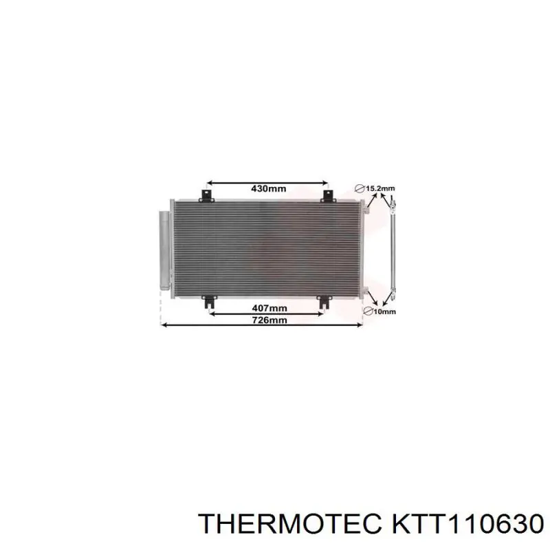 KTT110630 Thermotec радіатор кондиціонера