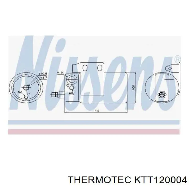 Купити KTT120004 Thermotec Ресивер-осушувач кондиціонера