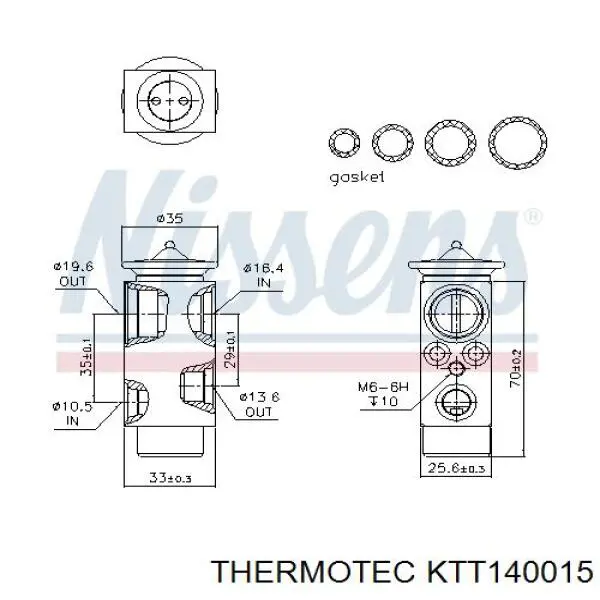 Клапан TRV, кондиціонера NRF 38532 ціна, від 14.05 USD