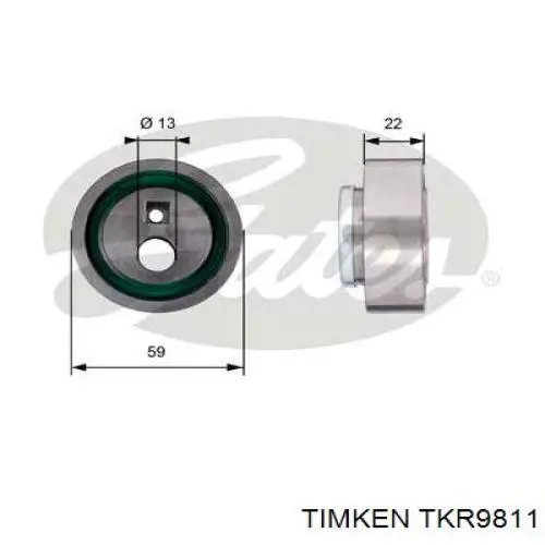 TKR9811 Timken Ролик натягувач