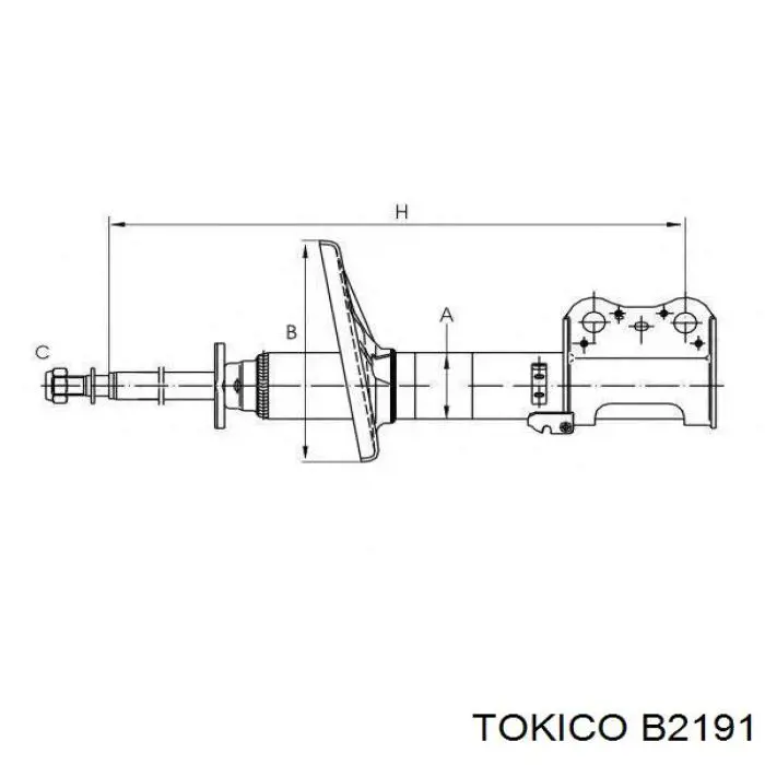 Стійка передня, ліва Tokico B2191