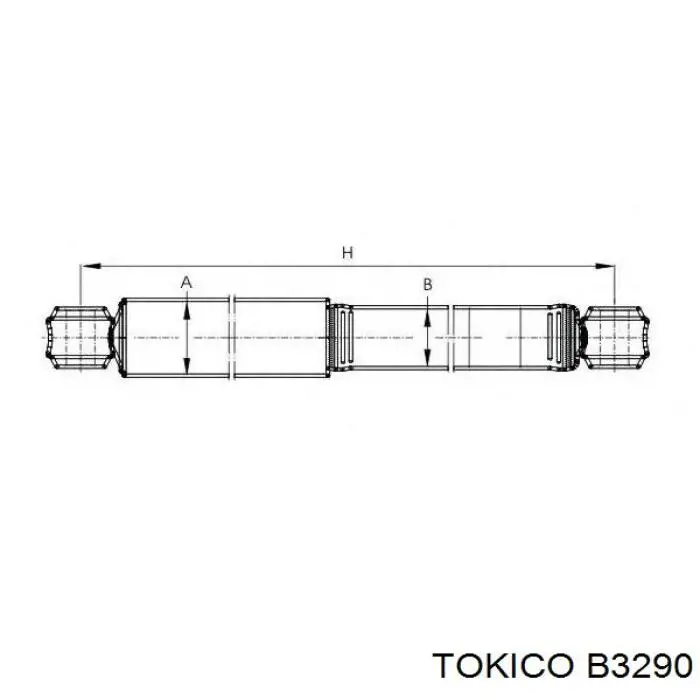 B3290 Tokico Ліва передня стійка