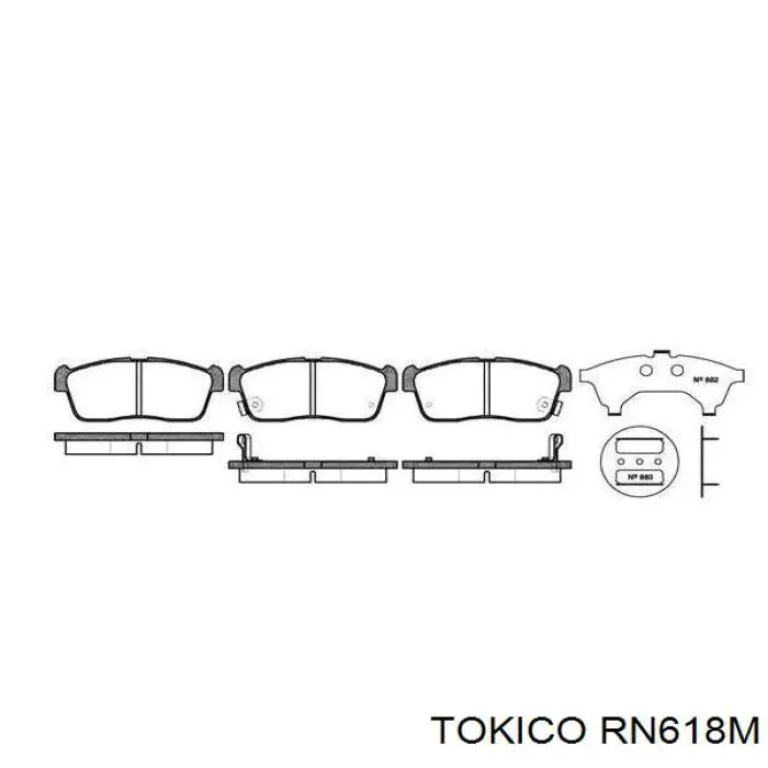 Купити 440604U092 Nissan/Infiniti Задні колодки
