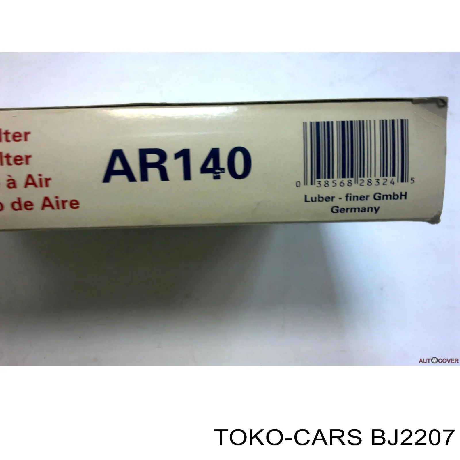 Повітряний фільтр BJ2207 Toko cars