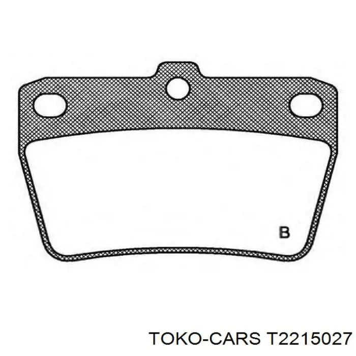 Купити T2215027 Toko cars Задні колодки