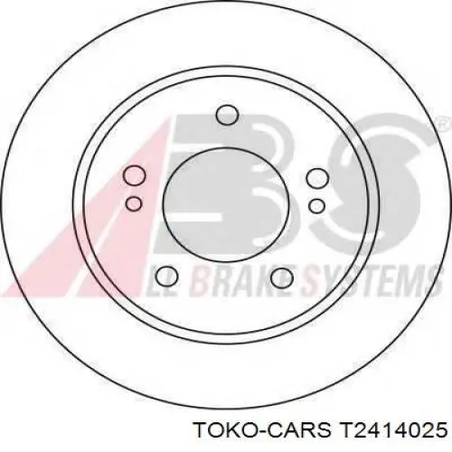 T2414025 Toko cars Дискові гальма