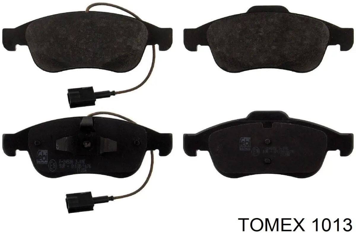 Передні тормозні колодки 1013 Tomex