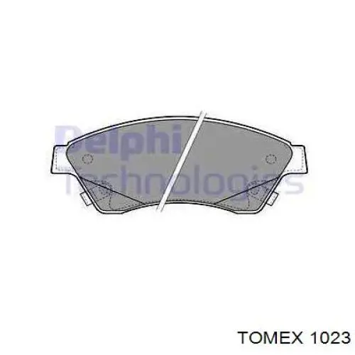 Колодки гальмівні передні, дискові 1023 Tomex