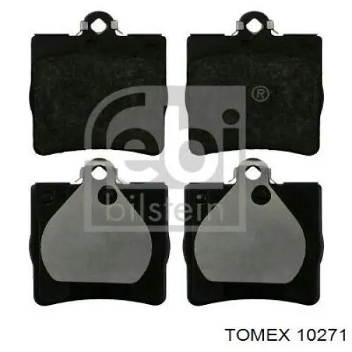10271 Tomex колодки гальмівні передні, дискові