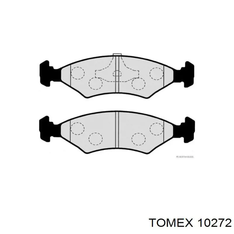 Передні тормозні колодки 10272 Tomex