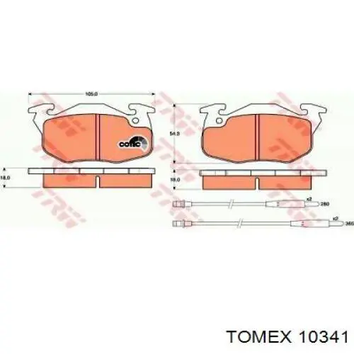 Передні тормозні колодки JQ1011460 Kamoka
