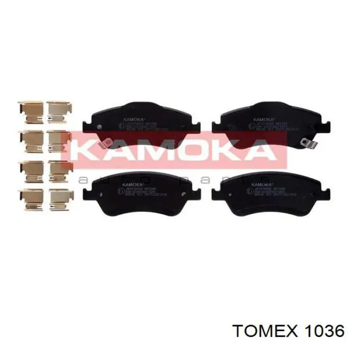 1036 Tomex колодки гальмівні передні, дискові