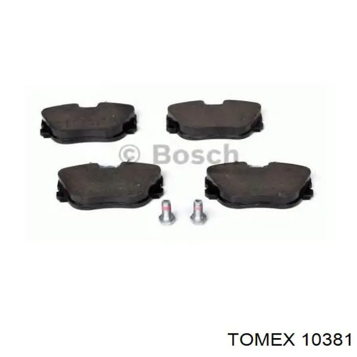 Купити 10381 Tomex Колодки гальмівні передні, дискові