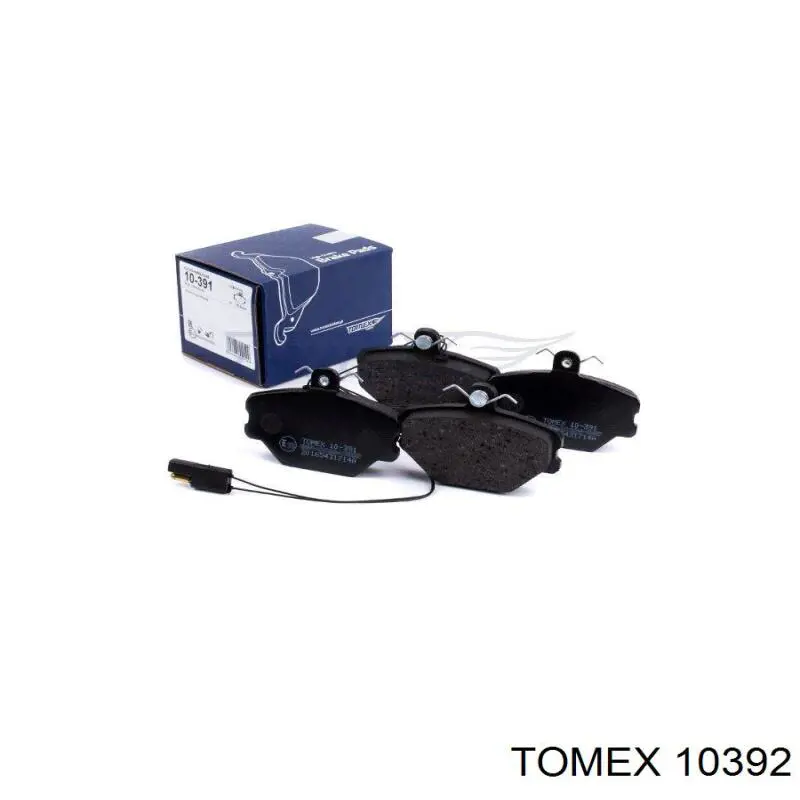 10392 Tomex колодки гальмівні передні, дискові