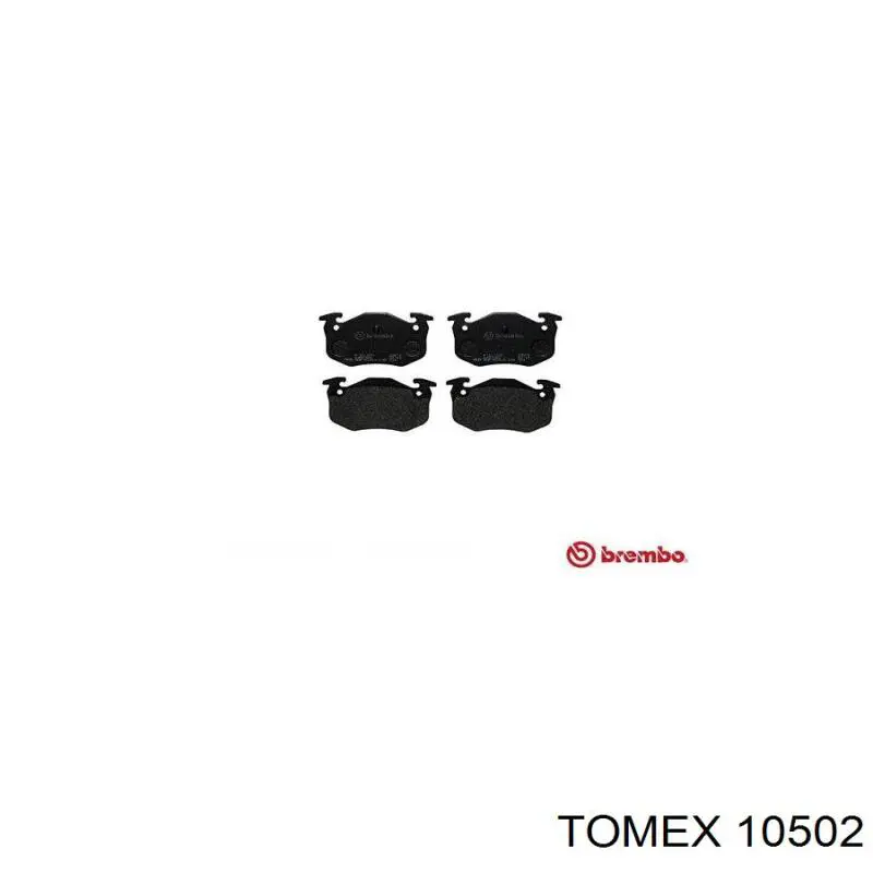 10502 Tomex Колодки гальмівні задні, дискові