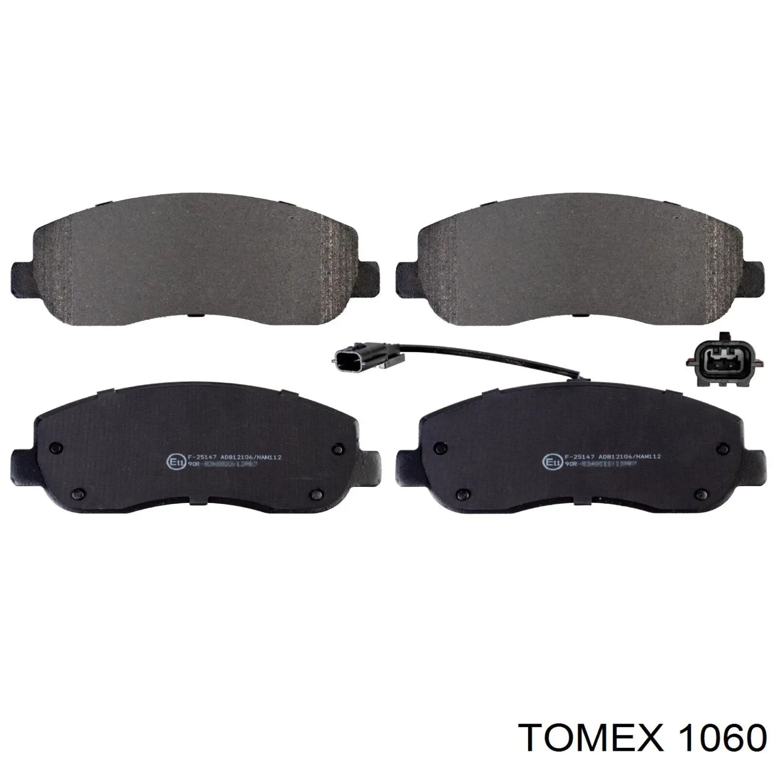 Передні тормозні колодки 1060 Tomex