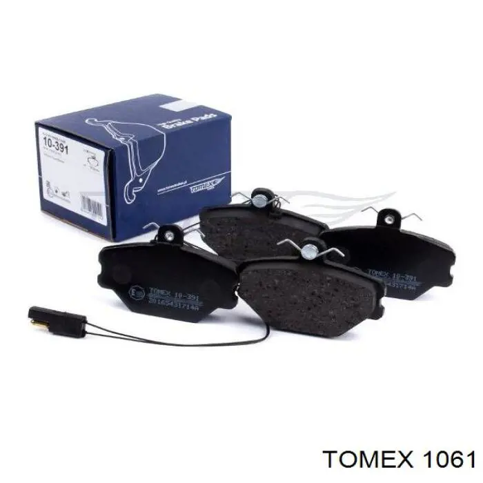 Купити 1061 Tomex Колодки гальмівні передні, дискові