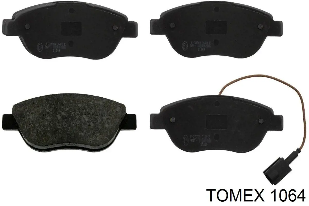 1064 Tomex колодки гальмівні передні, дискові