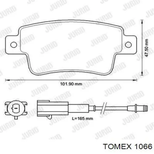 Купити T120761 Ford Колодки гальмівні передні, дискові