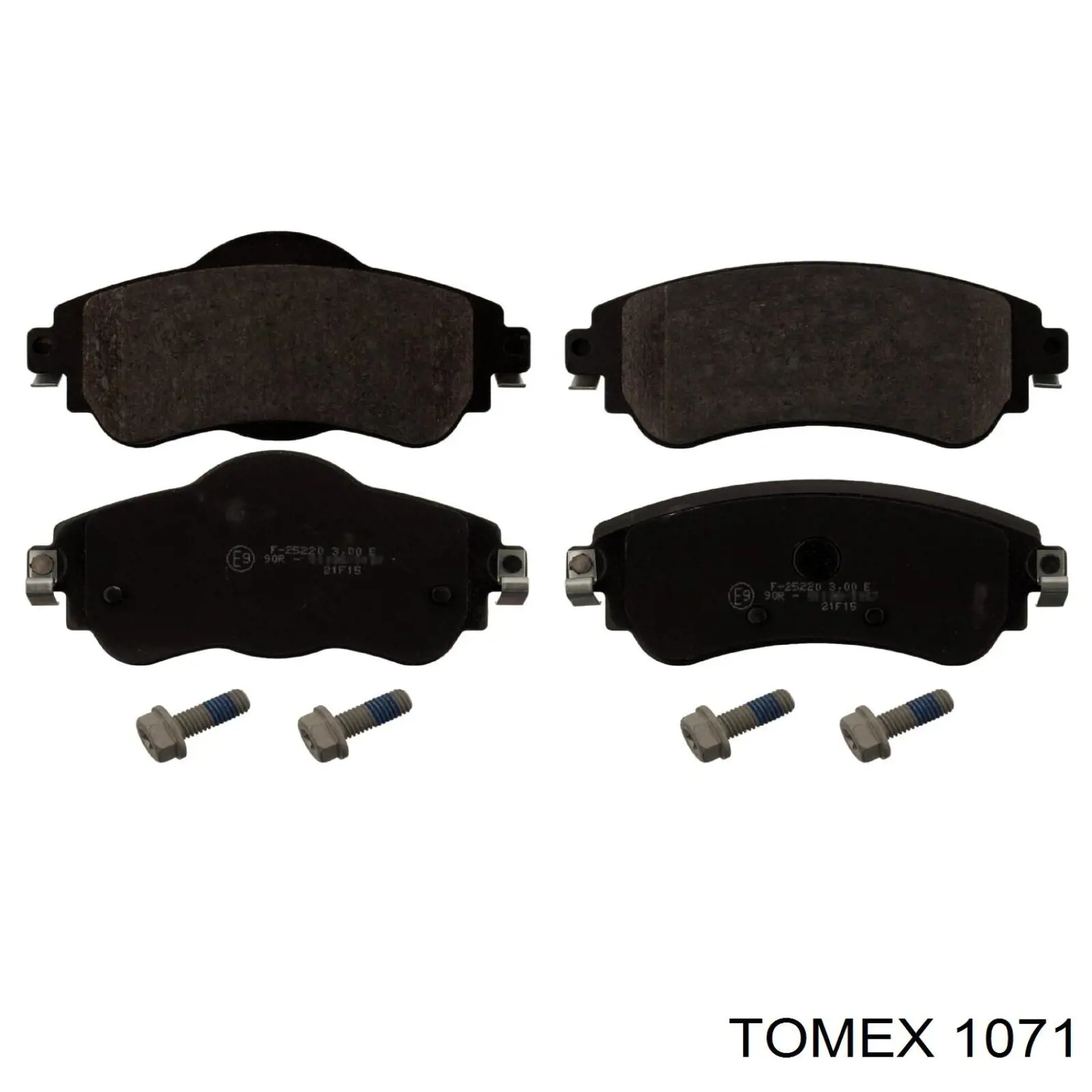 1071 Tomex колодки гальмівні передні, дискові