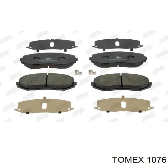 1076 Tomex колодки гальмівні передні, дискові