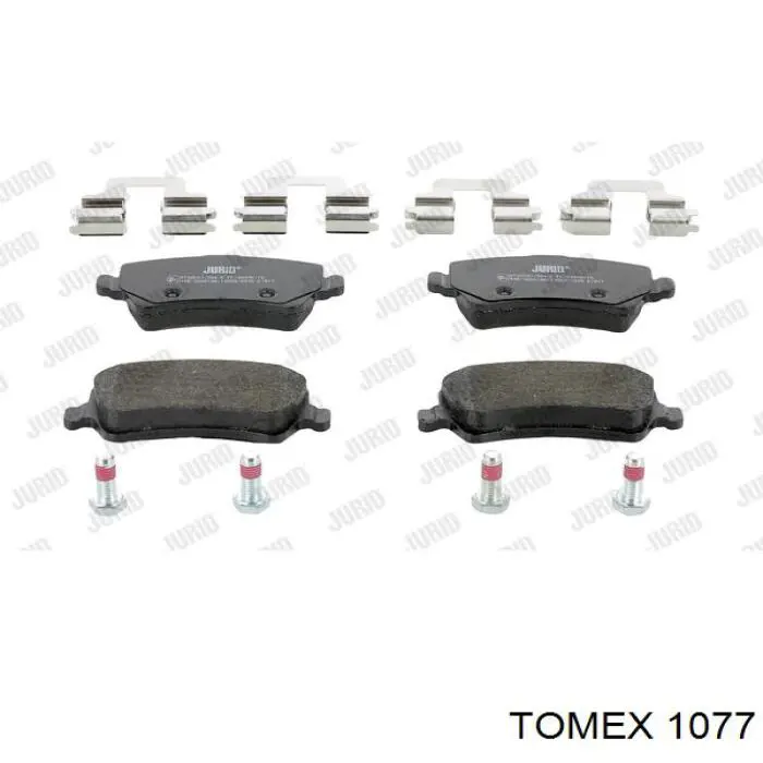 Колодки гальмівні передні, дискові 1077 Tomex