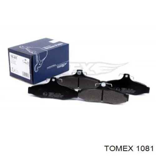 1081 Tomex колодки гальмові задні, дискові