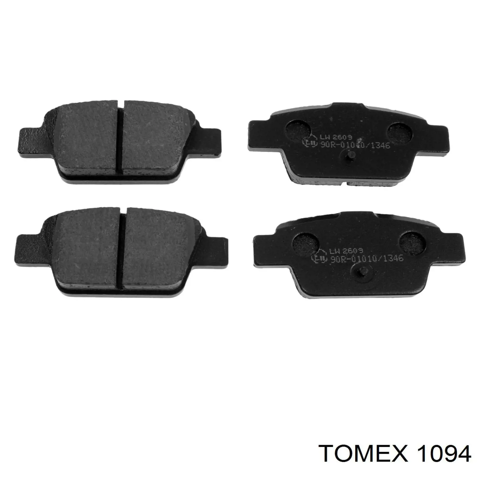 1094 Tomex колодки гальмівні передні, дискові
