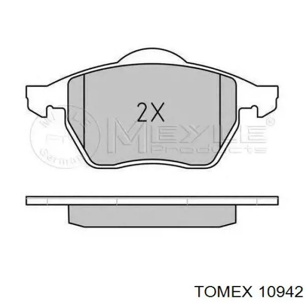 Гальмівні колодки Tomex 10942 ціна, від 25.39 USD