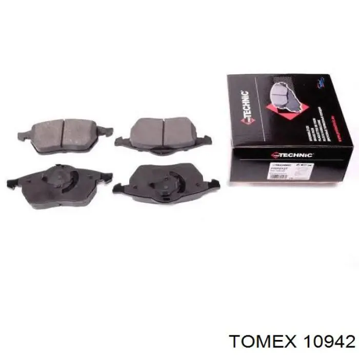 Купити 10942 Tomex Колодки гальмівні передні, дискові