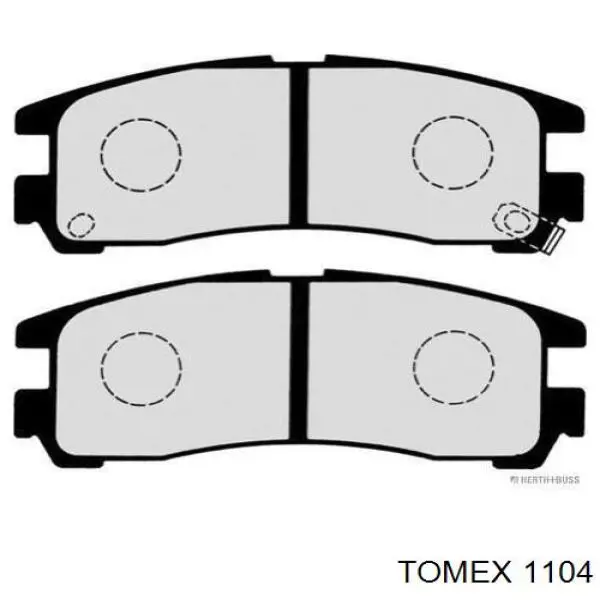 Задні гальмівні колодки 1104 Tomex
