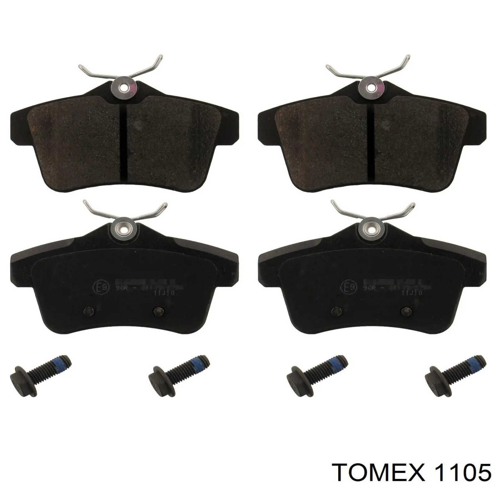 1105 Tomex колодки гальмівні передні, дискові