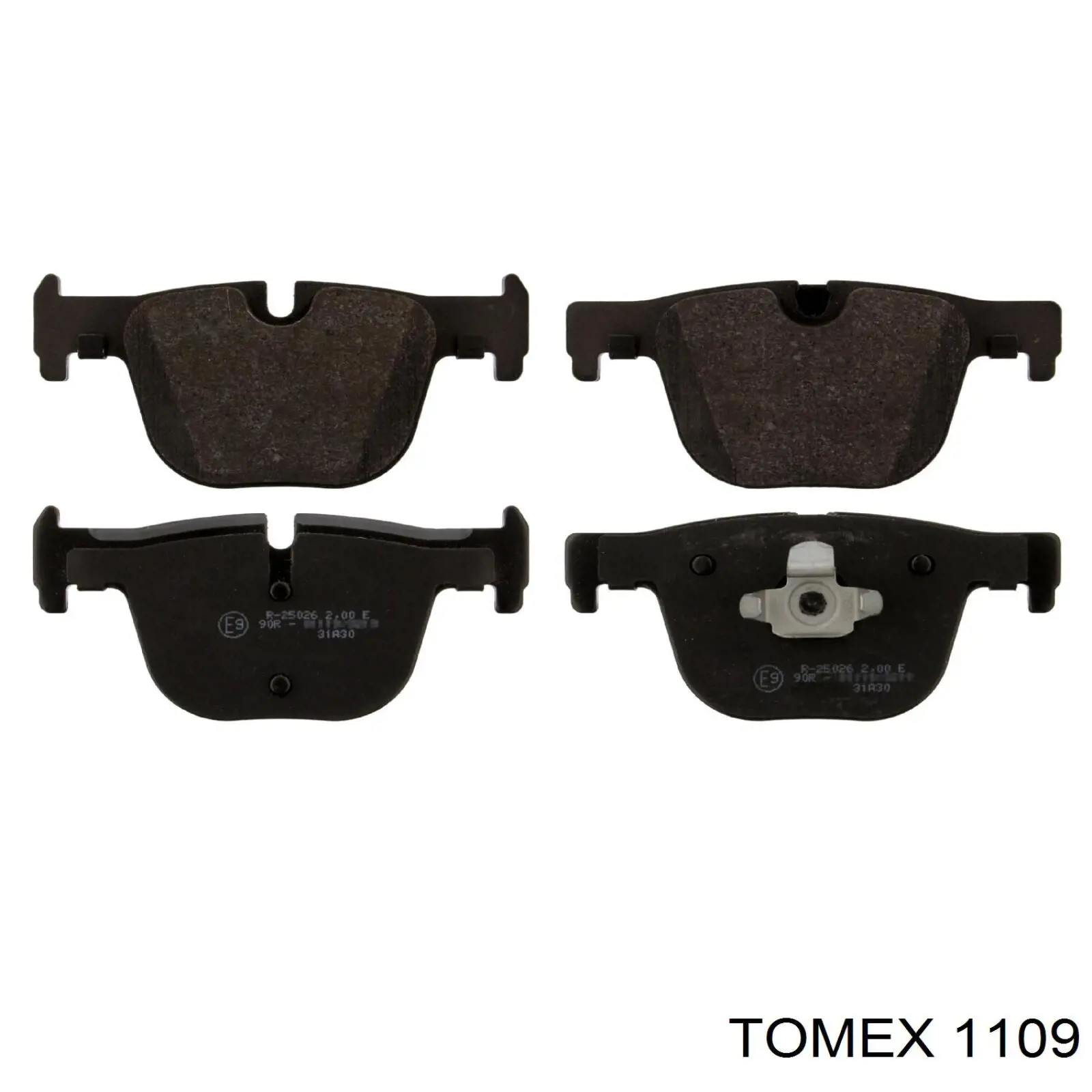 1109 Tomex колодки гальмівні передні, дискові