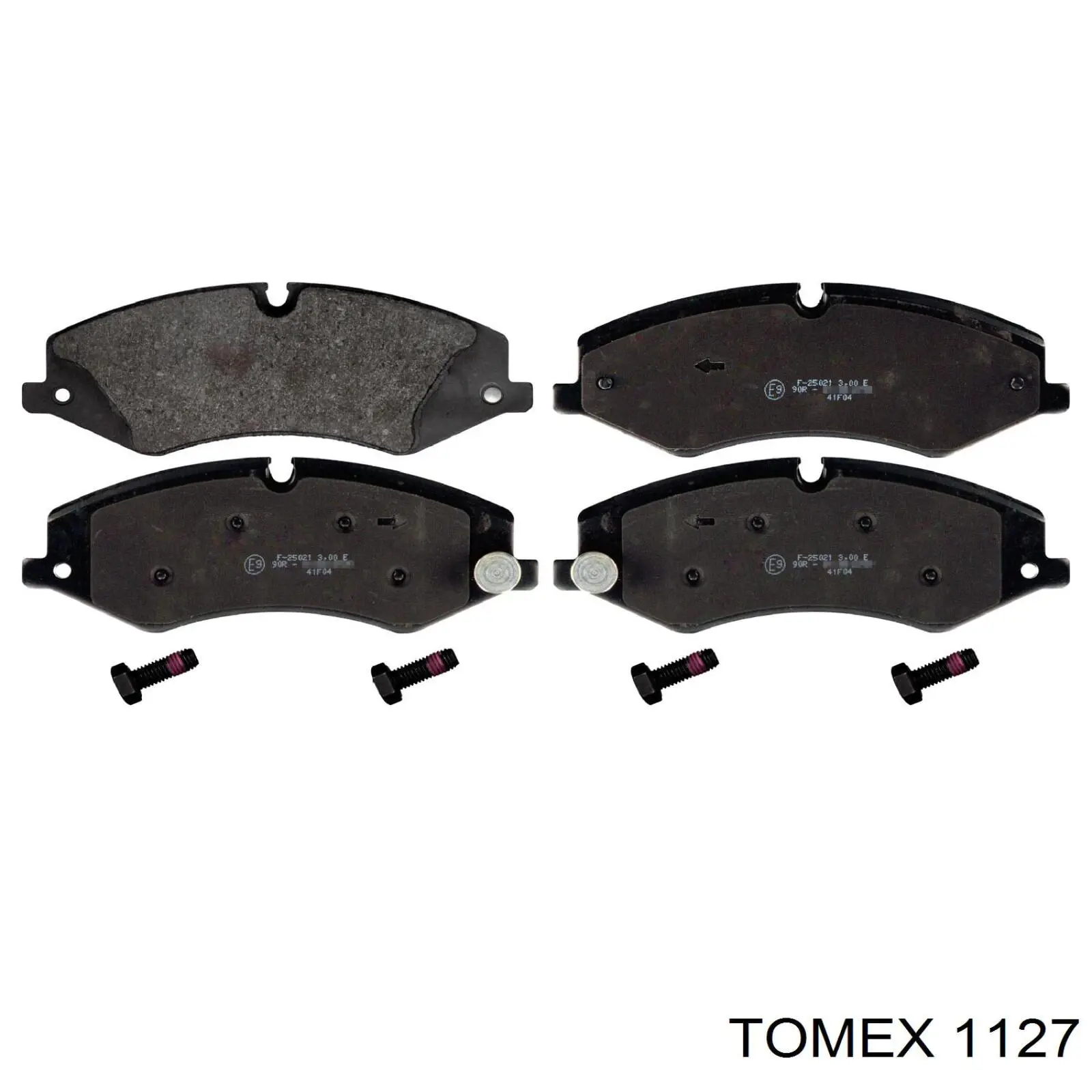 1127 Tomex колодки гальмівні передні, дискові