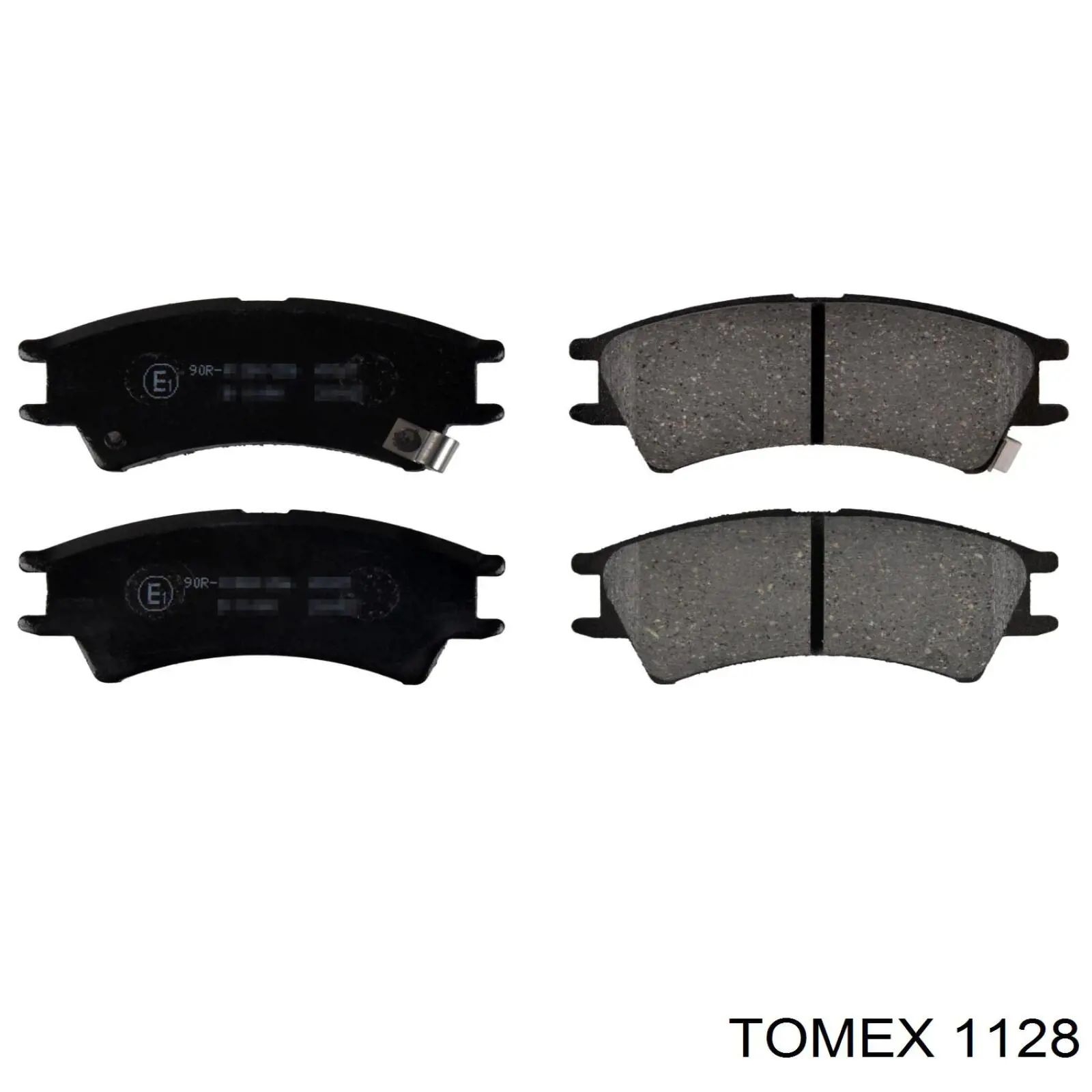 1128 Tomex колодки гальмівні передні, дискові