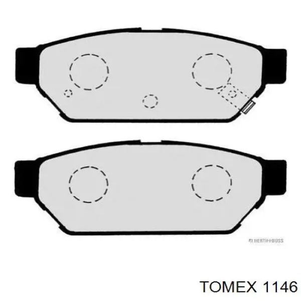 Гальмівні колодки Tomex 1146 ціна, від 19.50 USD