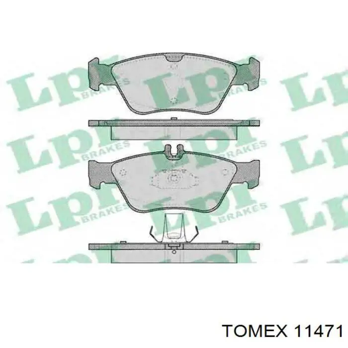 Тормозні колодки Tomex 11471