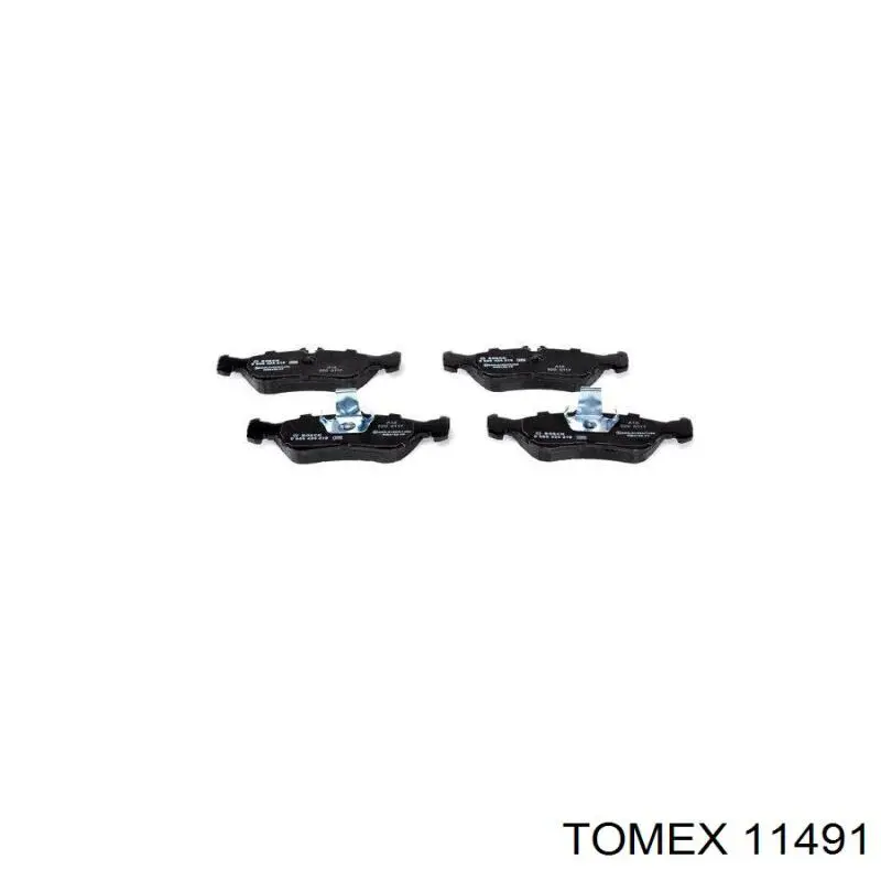 Задні гальмівні колодки Tomex 11491 ціна, від 21.61 USD