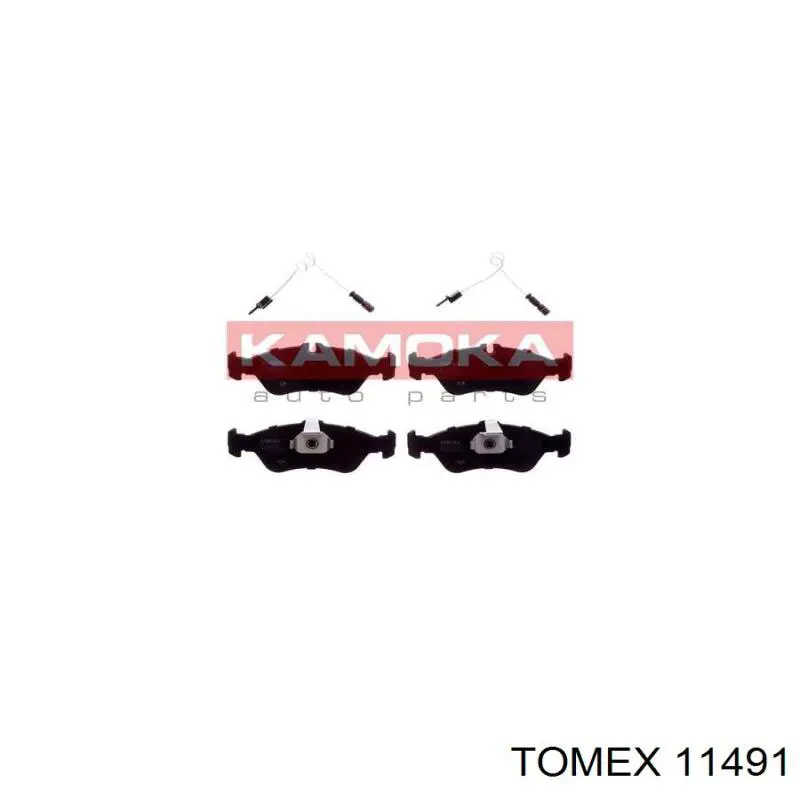 11491 Tomex Колодки гальмівні задні, дискові